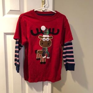 JK Boys Christmas Reindeer Shirt